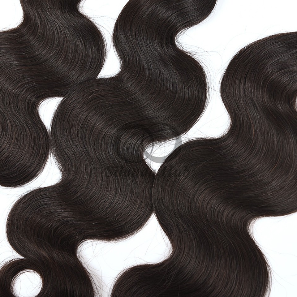 Natural Black Body Wave Remy Human Hair Bundles Sew In Weave Bundles Brazilian Bundle Deals