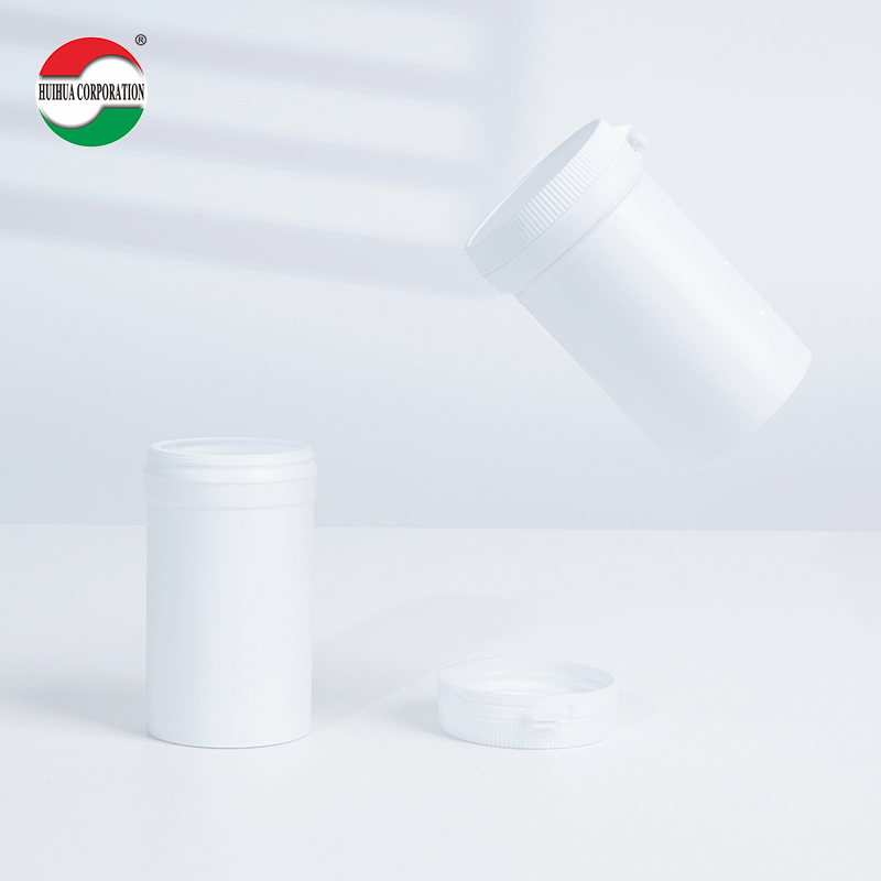 HDPE Bottle Calcium Barrel Nutritional Supplement Jar PET Plastic Food Grade