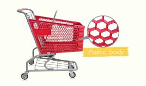 Quality Plastic shopping trolley/carts in supermarket wholesale