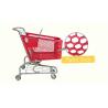 Buy cheap Plastic shopping trolley/carts in supermarket from wholesalers