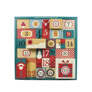 Quality Custom Countdown Calendar Gift Box Christmas Advent Calendar Blind Box Gift Packaging Surprise Box Customization wholesale