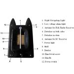 HYZ-STA catamaran fishing finder boat RC bait boat