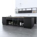 Countertops PVC Kitchen Cabinets Melamine Board Eco Friendly