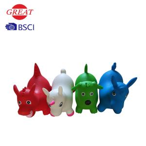 Quality PVC Bouncy Animal Hopper For 3 Ages Kids Bouncy Jumping 1200-1500g wholesale