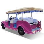 Electric Classic Car 8 Seater Vintage Cart Three Rows Of Seats 8 Passengers For