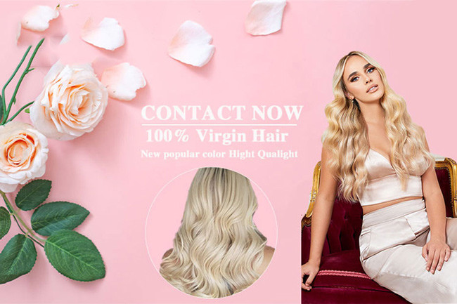 Invisible Weft Woman Human Hair Extensions Grey Brown Tone Hand Tied