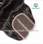 Lace top closure 4''x4'' ,brazilian virgin hair natural color body wave 10''-24'