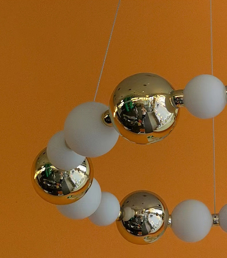 Postmodern Modern Circular Luxury Ring Led Chandelier Rustproof