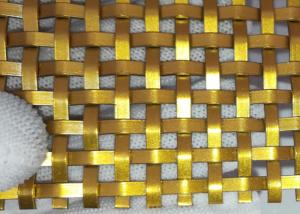 Quality Stainless Steel 2.5mm Decorative Woven Wire Mesh Panels For Cabinet wholesale