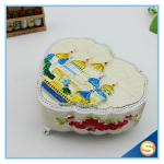 Castle Desgin Metal Enamel Handmade Music Jewelry Box for Promotion Gifts
