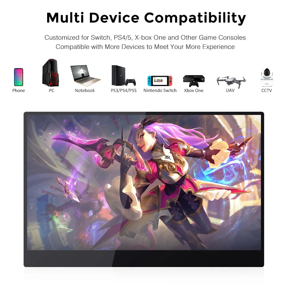 16 Inch LED UHD 4K Laptop External Screen IPS Gaming Boe LCD Display 3840x2400P