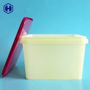Quality Recycle PP Square Food Buckets For Soda Cookies / Biscuit Below 121℃ wholesale