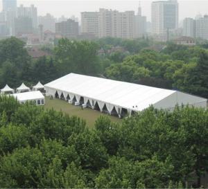 Quality 200 People Huge Outdoor Wedding Tent Fire Retardant Roof Pitch 18 Degree wholesale