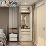 Modern Stylish Wooden Wall Walk in Wardrobe Storage Closet System for Bedroom