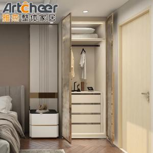 Quality Modern Stylish Wooden Wall Walk in Wardrobe Storage Closet System for Bedroom Design wholesale