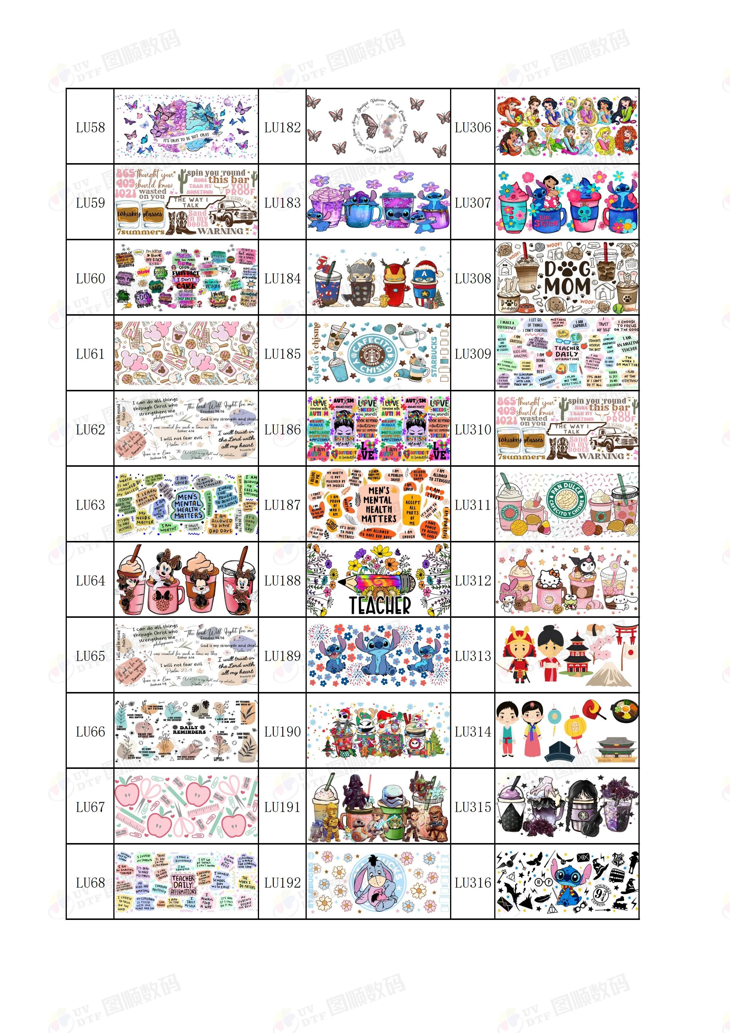 0.1mm Removable Printable UV DTF Cup Transfer Paper For Glass