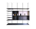 Black Aluminum Metal Rack Storage Shelf Floating Shelves For Living Room
