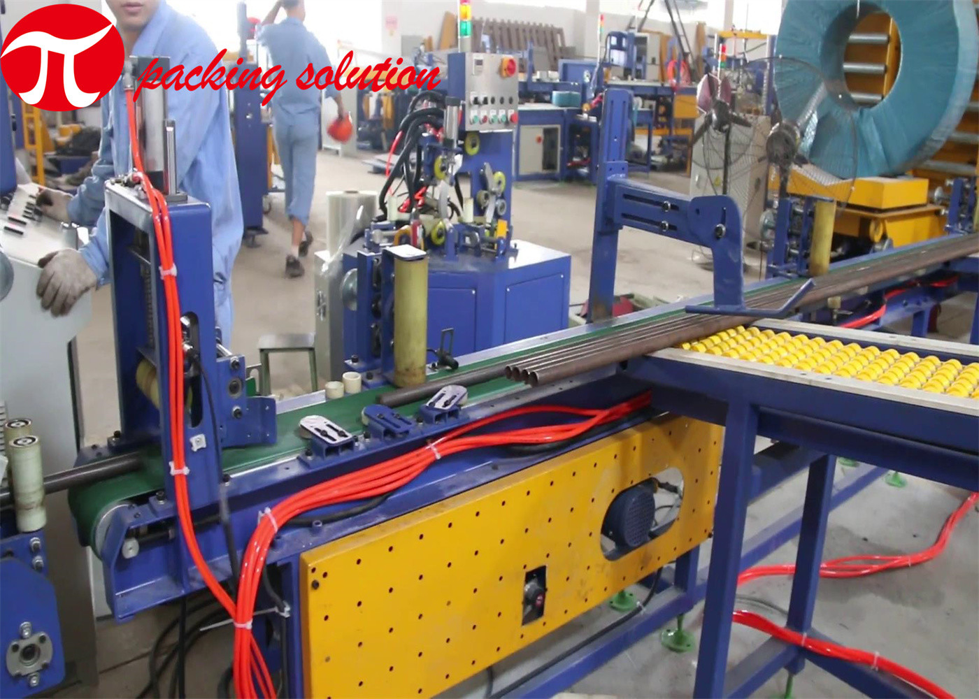 20-120mm Diameter Automatic Mechanical Stainless Steel Pipe Stacking And Packaging Line