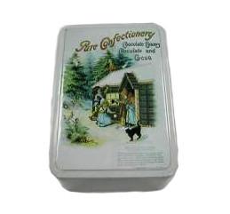 Quality Recycled Valentine Gift CMYK Print Rectangle Tin Box wholesale