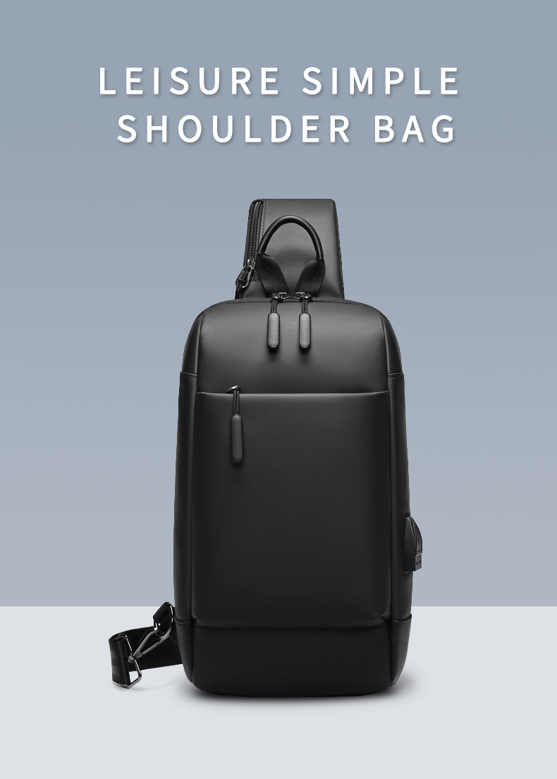 Factory Wholesale new design travel shoulder bag korean crossbody custom chest men sling bag
