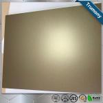 Golden Scrub Aluminum Flat Plate Based On PE Layer Decoration Building