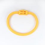 82mm Long Lasting Perment Bull Nose Ring In Yellow For Nose Piercing