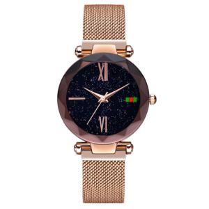 Quality 32mm Multi Color Alloy Case Fashion Ladies Fashion Wrist Watch with Magic Mesh Band wholesale