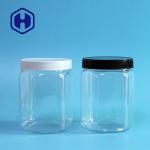 630ml 21.5oz Hexagon Plastic Container Oatmeal Cornmeal Lollipop Veggie Chips