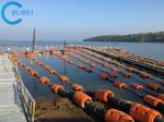Mud Sand Dredging HDPE Pipe Floater Floating Sea Flange Connections 12inch SDR21