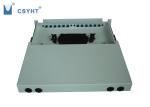 Drawer Type 12 Port Fiber Optic Patch Panel 19 Inch 1U Height With Splice