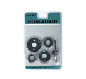 Quality 5PC High Carbon Steel Hole Saw Kit For Wood Plastic Gypsum OSB Panel Plywood Chipboard wholesale