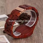 Aliexpress hot selling quartz movement watch Made out of red sandal watch