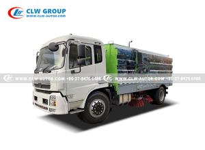 Quality Dongfeng 12 CBM Street Cleaning Machinery Road Sweeper Debris Pick Up Mechanism wholesale