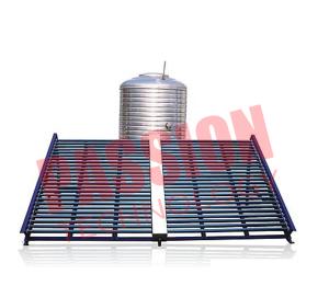 Quality Horizontal Type Solar Vacuum Tube Collector , Solar Hot Water Collector 500L wholesale