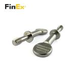 Blue Dyed Stainless Steel Finish 5/16-18 Spade Head Thumb Screw Non-Standard