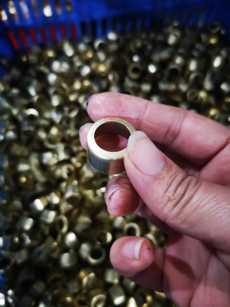 Precision Brass Flanged Bushings – Custom Stamped Metal Sleeves for Rotating