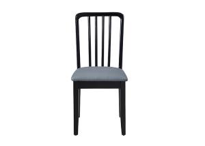 Quality Rubber Wood Sponge Brown Black Dining Chairs Upholstered wholesale