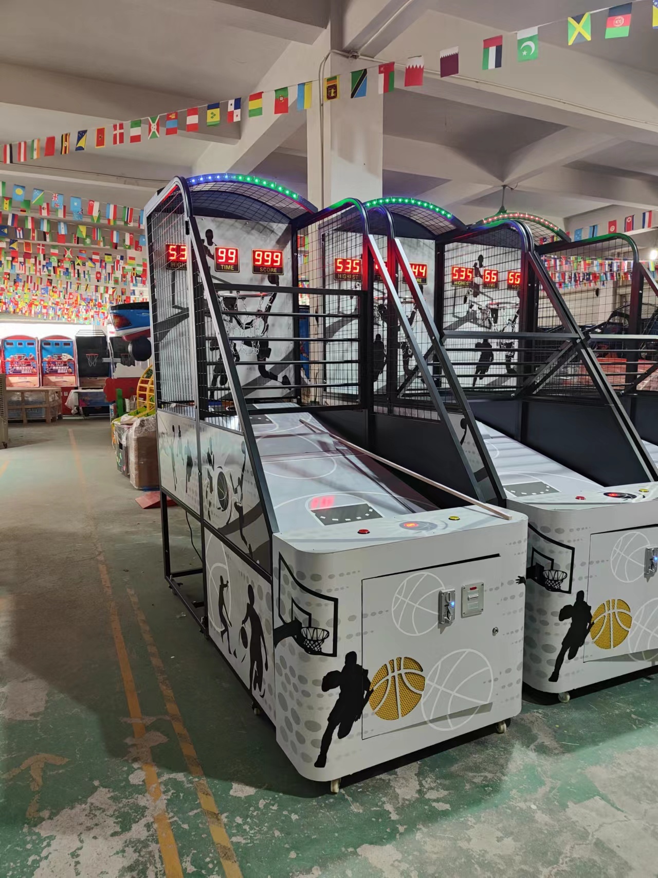 UK simulator Arcade Basketball Shooting Arcade Customized street basketball shooting arcade game machine
