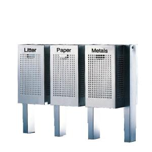 Quality L385W520H890mm 40L Galvanized Steel Trash Can With Pop Up Lid wholesale