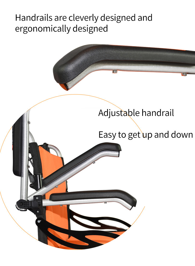 125KG Aluminum Lightweight Collapsible Wheelchair