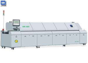 Quality MR-800 Reflow Oven Equipment Lead Free 8 Zones SMT Reflow Oven 2 Segments Rails wholesale