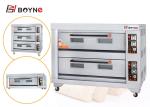 Kitchen Double Layer Six Trays Gas Baking Oven Stainless Steel