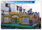 Superman Inflatable Fun Park Funland , Childrens Bouncy Castle With Slide