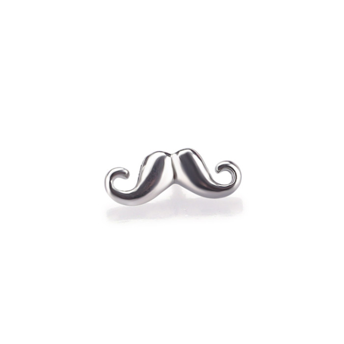 Wholesale body piercing jewelry mustache bar cheap cute lip stud labret ring