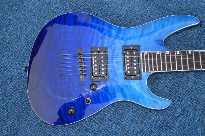 All Real Pictures China ESP/LTD Electric Guitar Ebony Fretboard 24 Frets Quilted Maple Top and Back esp guitar