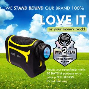 Quality Black Yellow 6X25mm Golf Laser Rangefinder Outdoors Golf Rangefinder With Slope wholesale