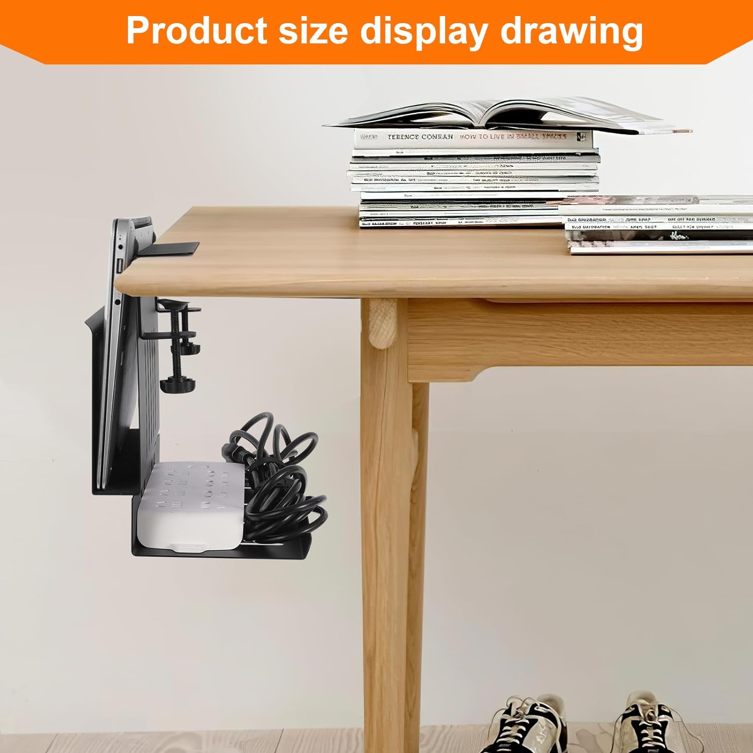Organize Your Desk with Side Mount Clamp on Laptop Shelf and Under Desk Laptop Holder