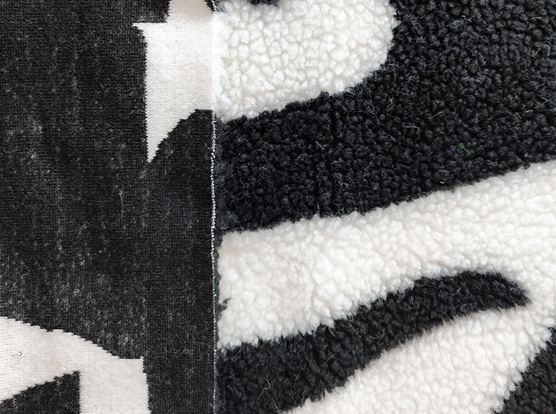 Polyester Custom Single Side Printed Sherpa Fleece Fabric For Garment Blanket