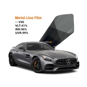 Quality NASIDO V40 Metallic Window Film UV Blocking Privacy Protection Lightweight wholesale