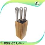 Bamboo wood knife block storage holder organizer